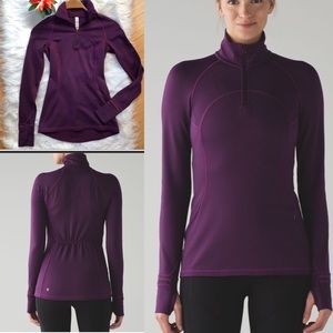 Lululemon First Mile 1/2 Zip pullover jacket Dot 2